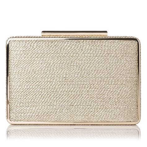 nina metallic gold box clutch|nina purses for women.